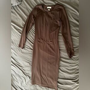 Aritzia long sleeve Midi dress